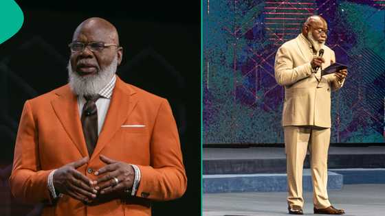 Video as Bishop TD Jakes suffers medical emergency during live service trends, Daddy Freeze reacts