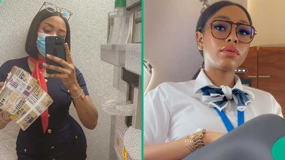 Flight attendant working with Nigerian airline shows biggest tip she received, shares her strategy
