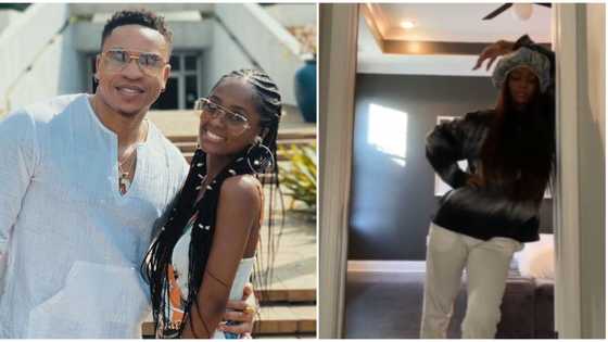 Silhouette challenge: Nigerian-American actor Rotimi, fiancee Vanessa Mdee drop entry