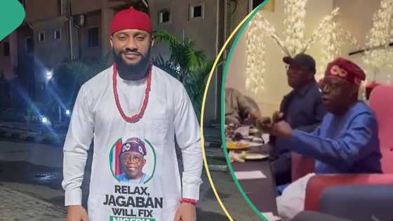 Yul Edochie hails Tinubu as he shares video of him dancing, Nigerians react: “But you acted a Peter Obi movie”