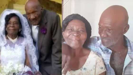 Woman, 91, weds 73-year-old boyfriend after dating for 10 years, their photo causes stir