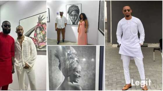 "It is a dream come true": Saga gushes as BBNaija stars, Ebuka, So So, Kemz & others storm art gallery opening