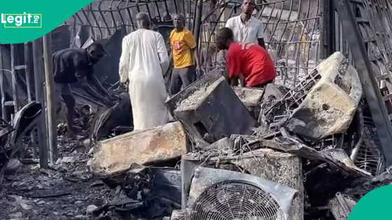 An tafka asara mai yawa da gobara ta babbake shaguna a wata kasuwa a jihar Kano