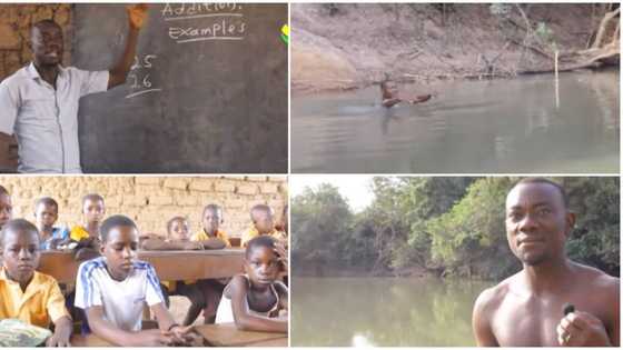 Video shows primary school teacher who swims in river to get to his school, says it is frustrating