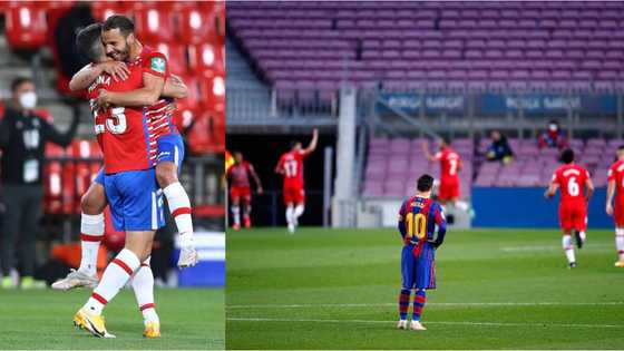 Hard-fighting Granada shatter Barcelona's La Liga title dreams after stunning win in Camp Nou