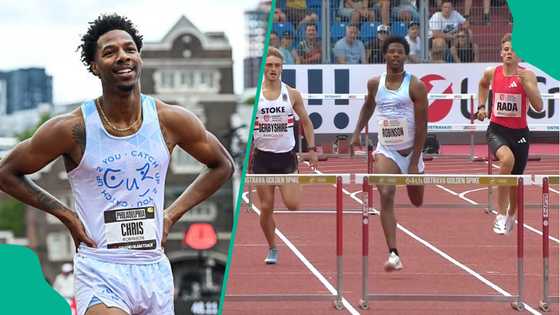 American hurdler left embarrassed, suffers wardrobe malfunction during race, video