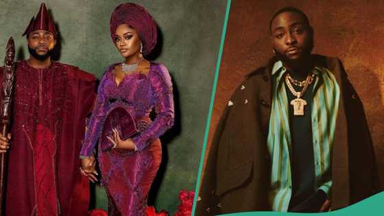 Davido sweetly shares location of honeymoon, fans gush: "Nobody ball reach you, Money na water"