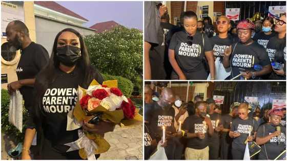 Emotional photos as Dowen College's parents forum holds candlelight procession for Sylvester Oromoni