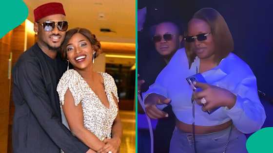 2Baba's baby mama Pero Adeniyi dances excitedly with her man amid singer's divorce from Annie