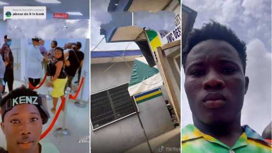 Man enters bank, shouts on top of his voice, police rush quickly & arrest him, stunning video gets attention
