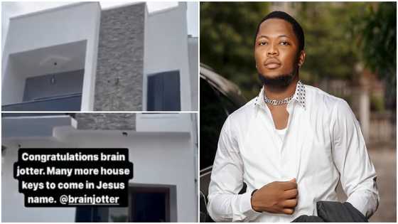 Brain Jotter storms internet with video of his multi-million naira mansion as congratulations rain for him