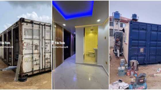 Meet 40-year-old Nigerian man who turns containers into fine houses, gives reasons they're better