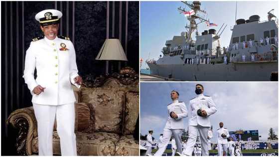 Nigerian woman from Delta state promoted to commander level in US Navy, many people jubilate