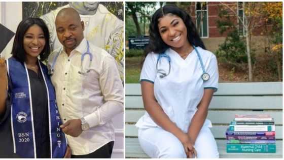 Don't play with my family: MC Oluomo's son celebrates sister as she passes nursing board exams