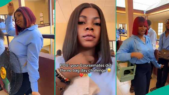 No bag day: Nigerian students use stove, kettle to carry books to school, funny video goes viral
