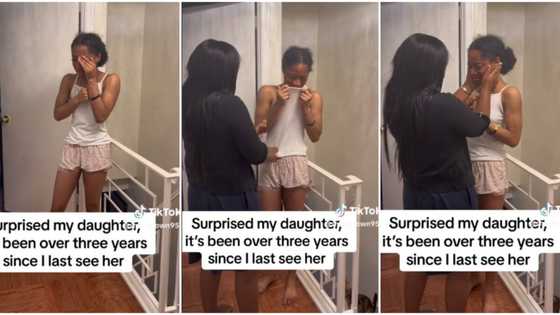 "This one hit hard": Girl sheds tears as she sees her mum after 3 years, their video makes people cry