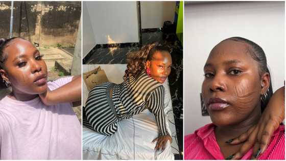 "You're so hot": Beautiful Nigerian lady with tribal marks trends as she shares photos, many react
