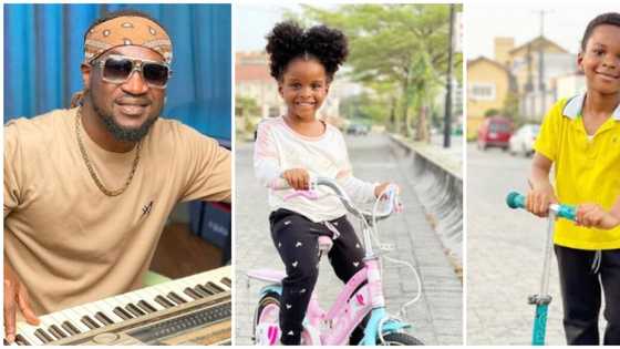 Paul Psquare celebrates his adorable twins on their 4th birthday