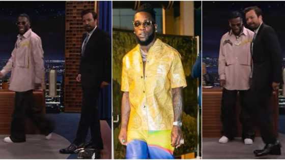 "I started music at age 2": Burna Boy says as he teaches TV host Jimmy Fallon afro moonwalk during live show