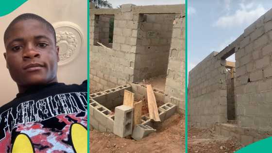 Man celebrates his building before completing it, Nigerians react to cost of construction