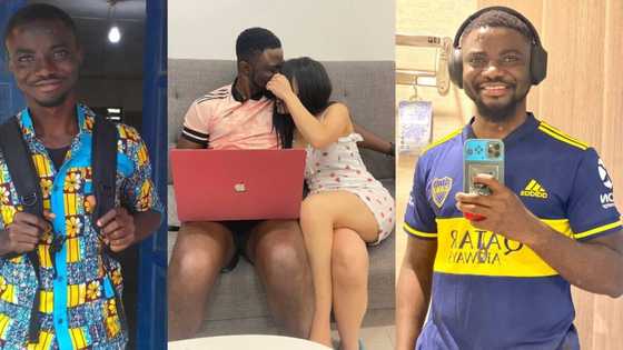Reactions as teacher who travelled to Vietnam finds beautiful Oyinbo lady, says he may never return home