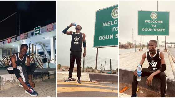 Guinness World Record: Nigerian youth begins daring 5-day marathon from Lagos to Port Harcourt