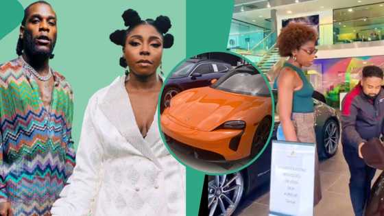 Burna Boy’s sister Nisi splurges N80m to acquire the latest 2024 Porsche Taycan, video goes viral