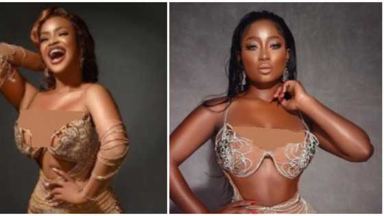 Celebrity style steal: Gorgeous lady recreates BBNaija Esther's birthday dress