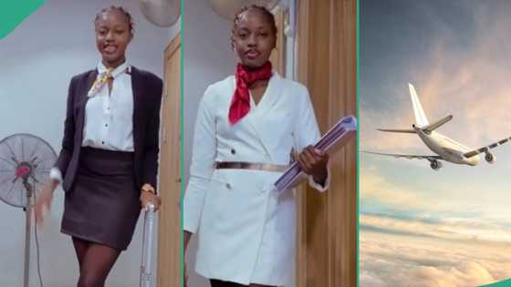 Lady rejoices as she gains admission to attend aviation school in Nigeria, become flight attendant
