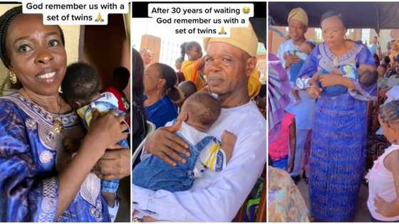 "God remembered us": After 30 years of childlessness, woman gives birth to twins, cute video goes viral