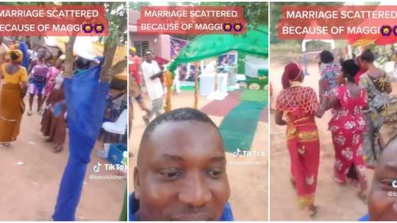 Nigerian traditional wedding scatters because maggi wasn't added to the bride price, video emerges