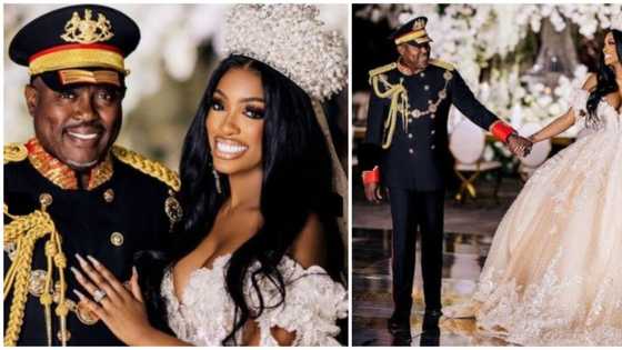 "This is ridiculous": Reactions as Porsha Williams' groom dons military regalia for wedding