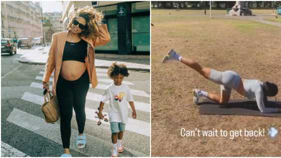 “She don born?” Fans ask questions as Wizkid’s baby mama Jada shares video of herself without baby bump
