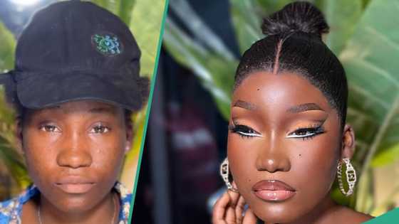 "Is this real?" Lady's makeup transformation amazes netizens, looks remarkably different