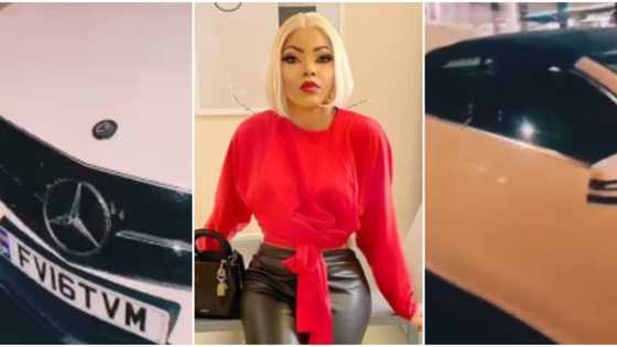 I'm not too small to use car too: Nigerians react as actress Kenny George acquires new Mercedes Benz