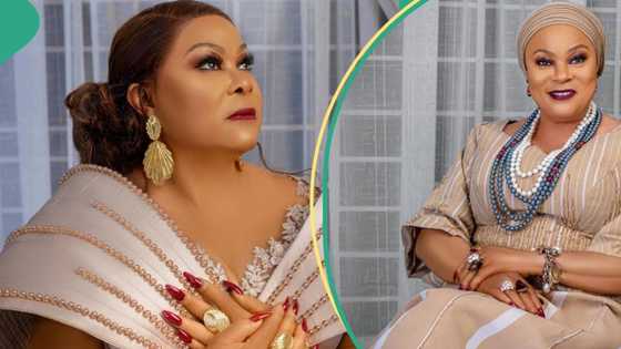 “Looking like 30”: Actress Sola Sobowale celebrates 58th birthday, fans gush over her beautiful pics