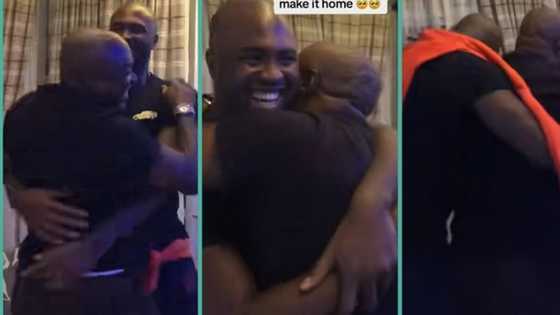 "Where una dey see this kind papa?" Grown man hugs dad like a baby as they reunite in video