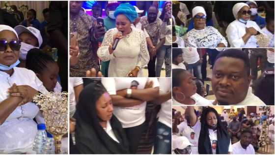 Photos, videos as actors attend Bimbo Oshin’s late husband, Dudu Heritage’s wake keep, Tope Alabi performs