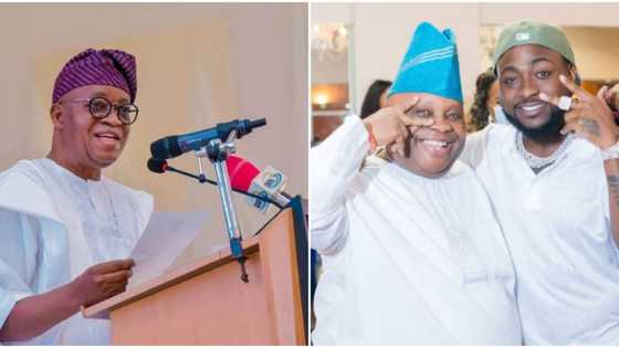 "OBO dey para": Reactions as Davido tells Oyetola to congratulate his uncle instead of studying results