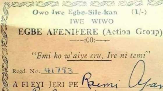 Old receipt shows Nigerian politicians paid fees before becoming party members in the past, AG collected 1 shilling