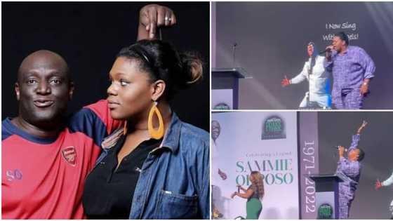 "She is just like him": Many react to video of Sammie Okposo’s daughter performing at his farewell service