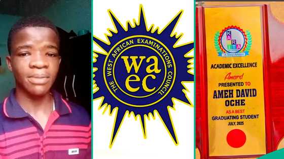 WAEC 2025 result: Boy who scored 350 in UTME displays WASSCE result, scores A1 in 5 subjects