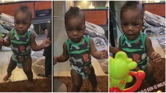 "I'm in love": Sweet moment 6-months-old baby boy walked to his mother, surprises her in viral video