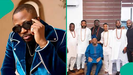 Tunde Ednut speaks on photo of Wizkid, his father, and alleged 5 brothers: "Lovely family"