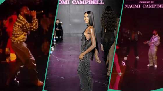 Davido's performance at Naomi Campbell's fashion show trends, fans react to video: "OBO Doings"