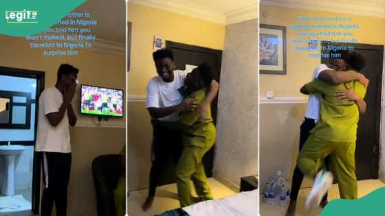 “Siblings rope”: After saying he can not make it to wedding, Nigerian man in UK surprises brother