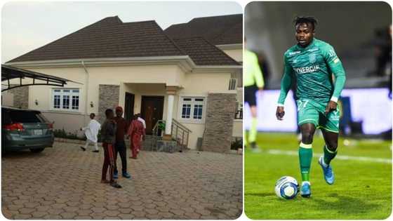 Super Eagles top star shows off exotic mansion to celebrate New Year in grand style