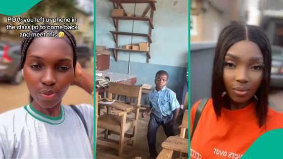 NYSC lady who works in school shows what students used her smartphone camera to record