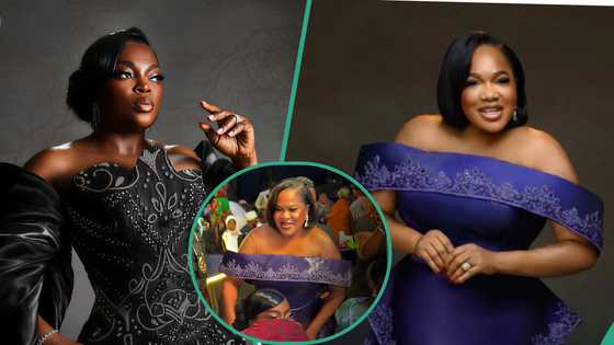 Fresh view of how Funke Akindele snubbed Toyin Abraham at Iyabo Ojo’s movie premiere trends online