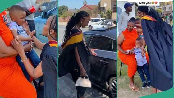 After graduation, mum returns for little son she left when he was 6 days old, gets rejected in video
